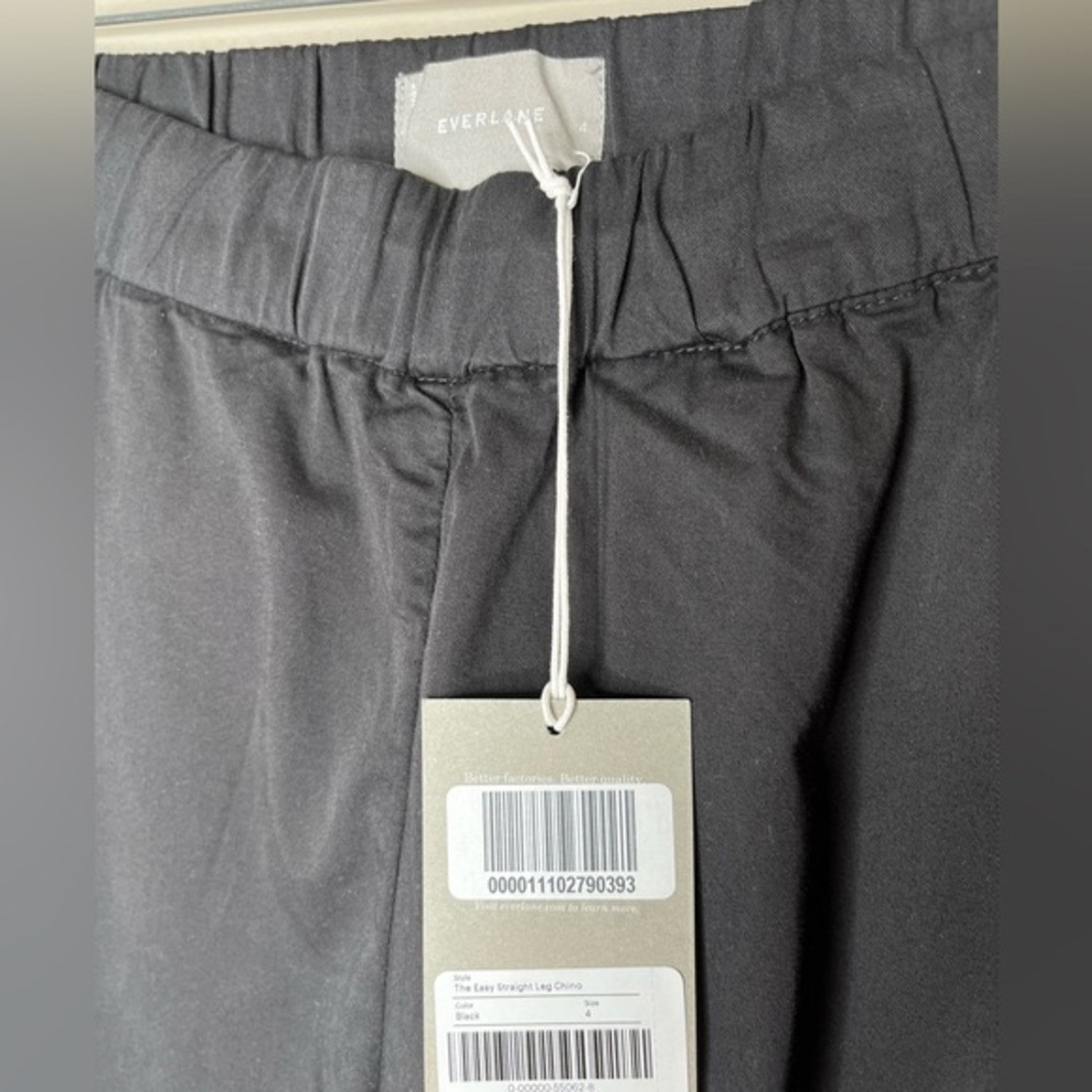Everlane The Easy Straight Leg Chino, Black, NWT - Picture 8 of 10